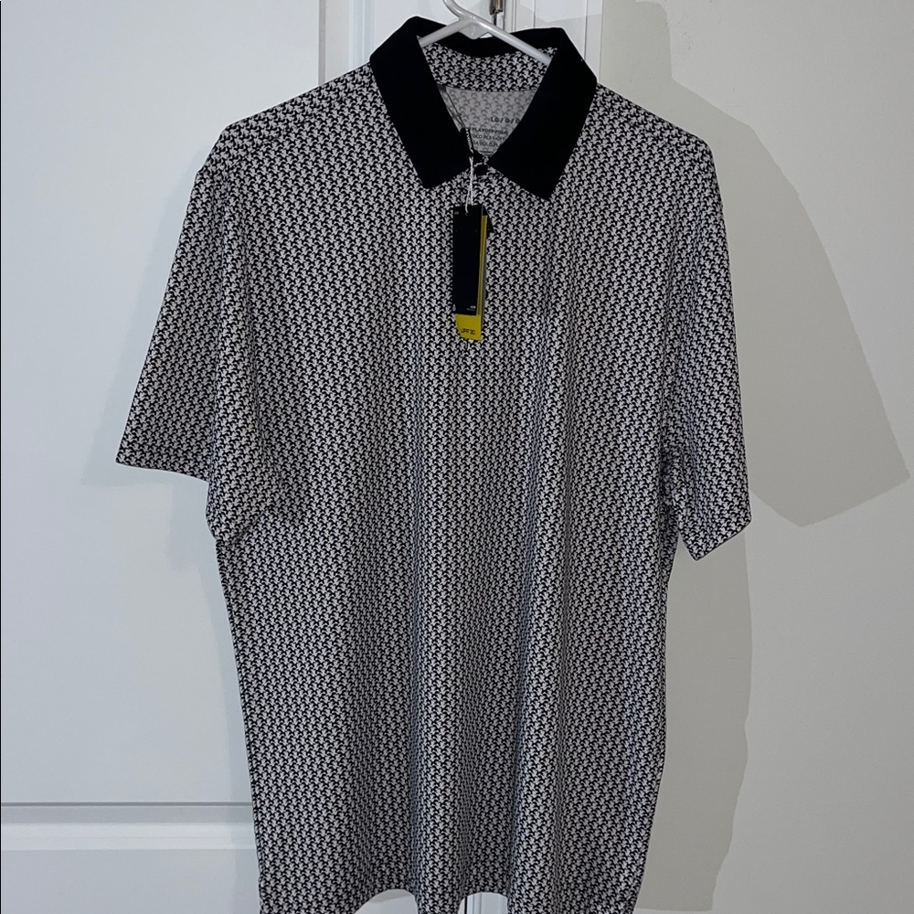 New w/tag $80 White Black Birds Under Armour The Playoff Golf Polo shirt LG L